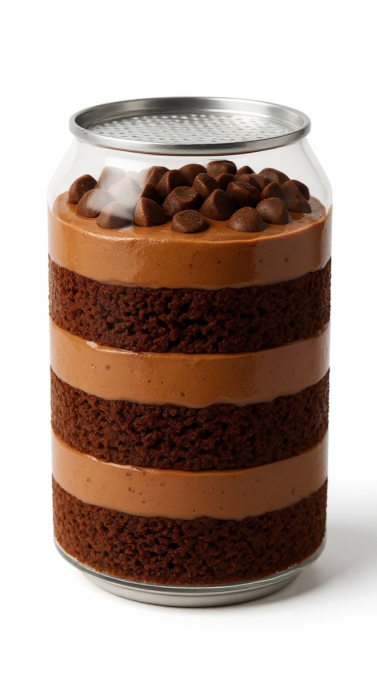 chocolate cake can